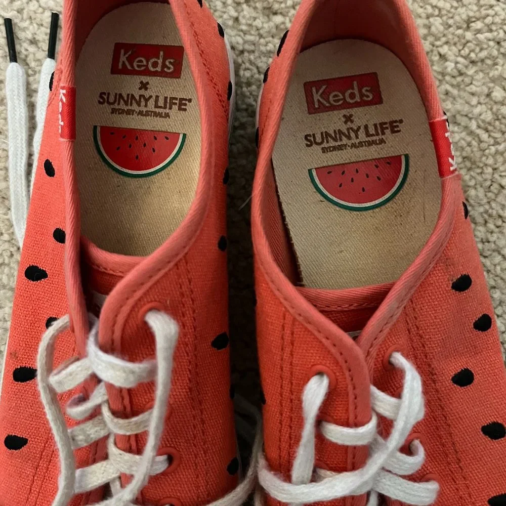 Keds + SunnyLife *Watermelon* Kickstart Sneaker | Gently Used | 6.5 | EUC - Picture 12 of 16